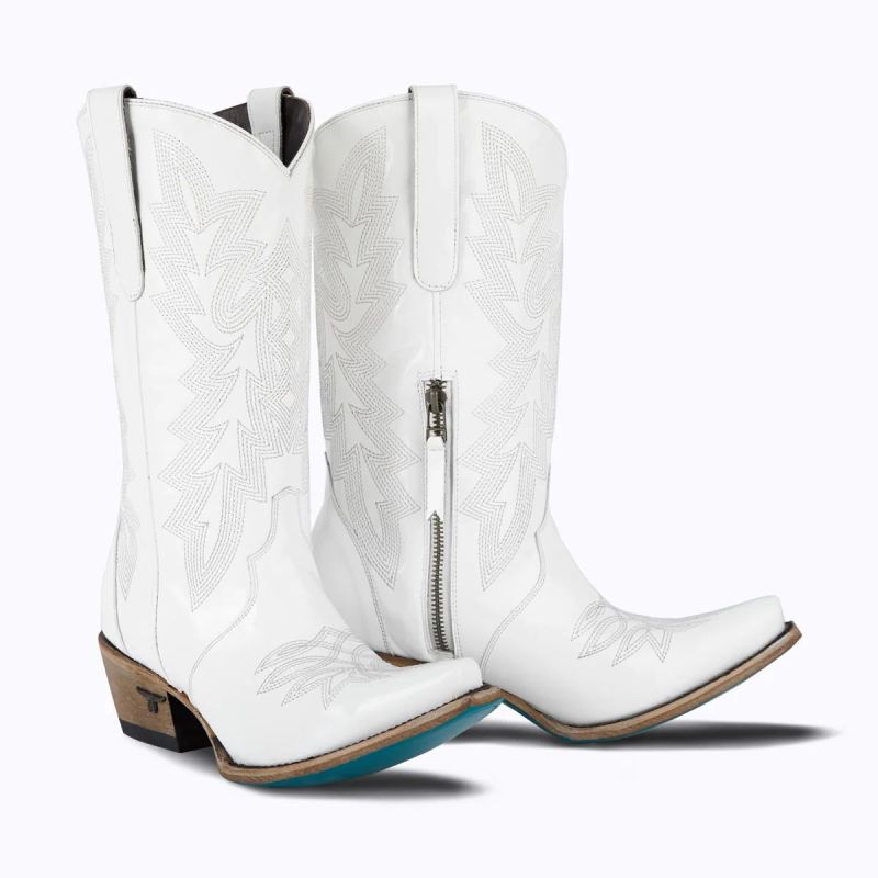 WOMEN'S OFF THE RECORD MIDI-White Patent - Click Image to Close